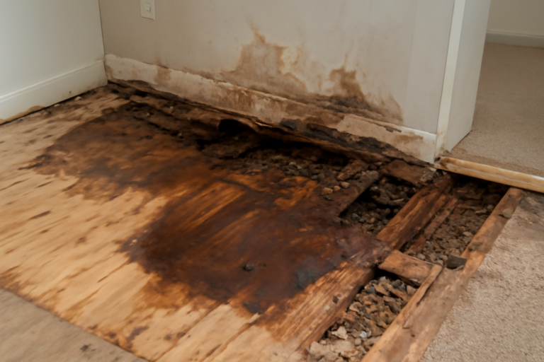 Subfloor Water Damage Repair