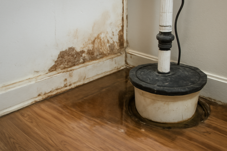 Sump Pump Overflow Water Removal